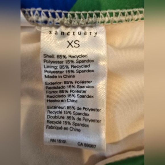 Sanctuary Swim 2 Pieces Bikini Bold Color Block Design Size Xs - Picture 6 of 6